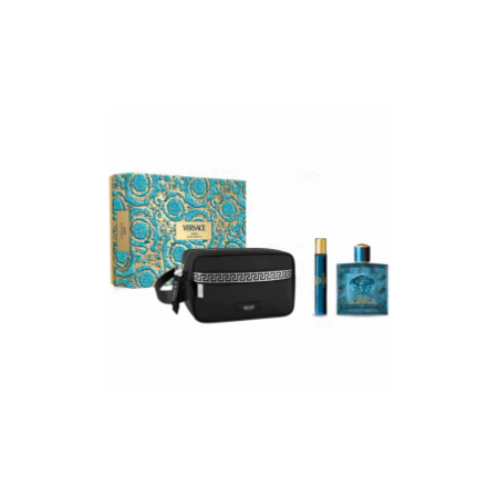 Versace Eros Eau De Toilette Spray 100ml Christmas Set 3 Pieces