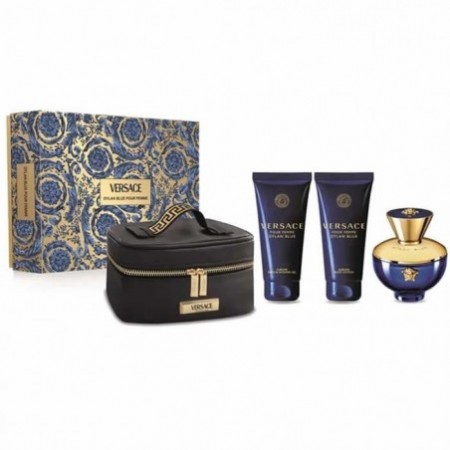 Versace Pour Femme Dylan Blue Eau De Perfume Spray 100ml Set 3 Pieces