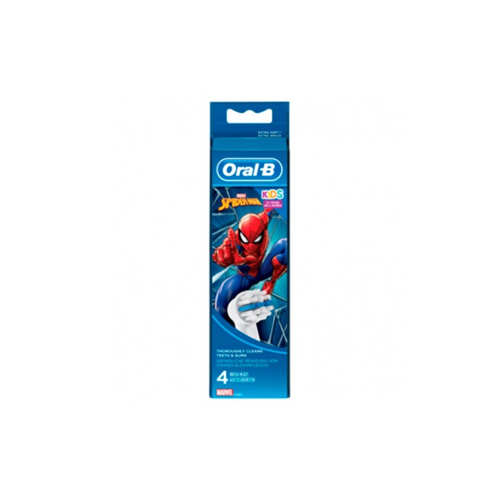 Oral-B Replacement Toothbrush for Kids Spiderman 4U 