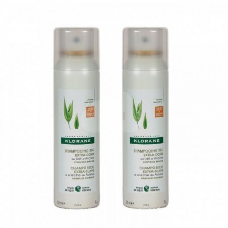 Klorane Dry Shampoo With Oats And Ceramide With Color 2x150ml