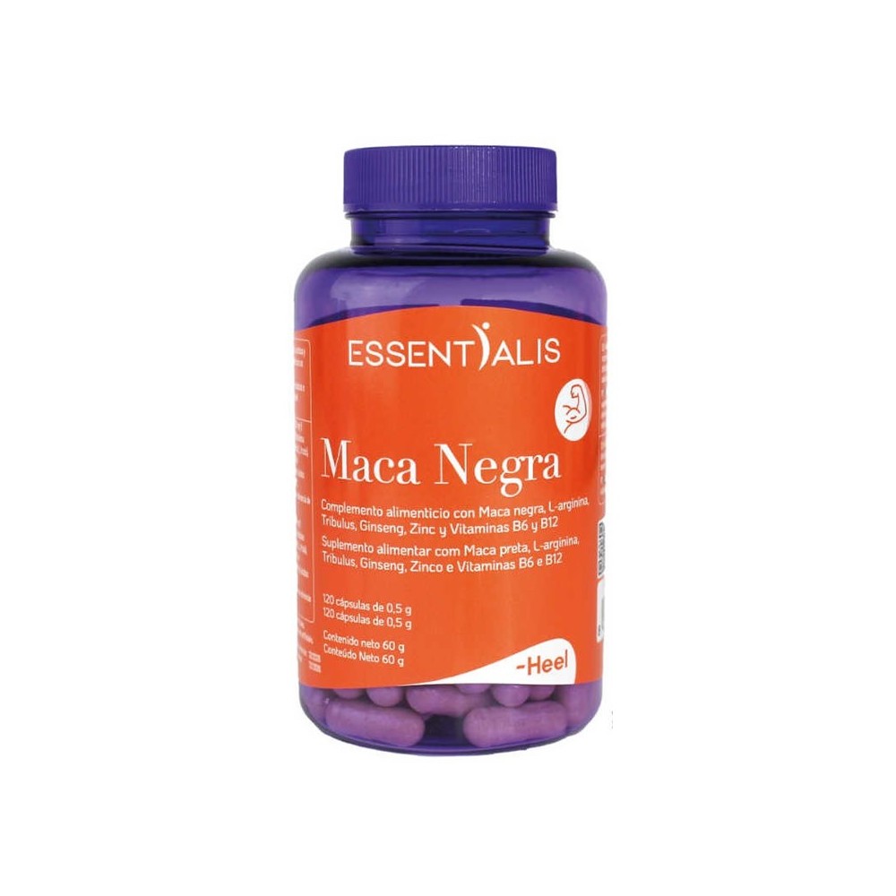Essentialis Heel Black Maca 120 Capsules