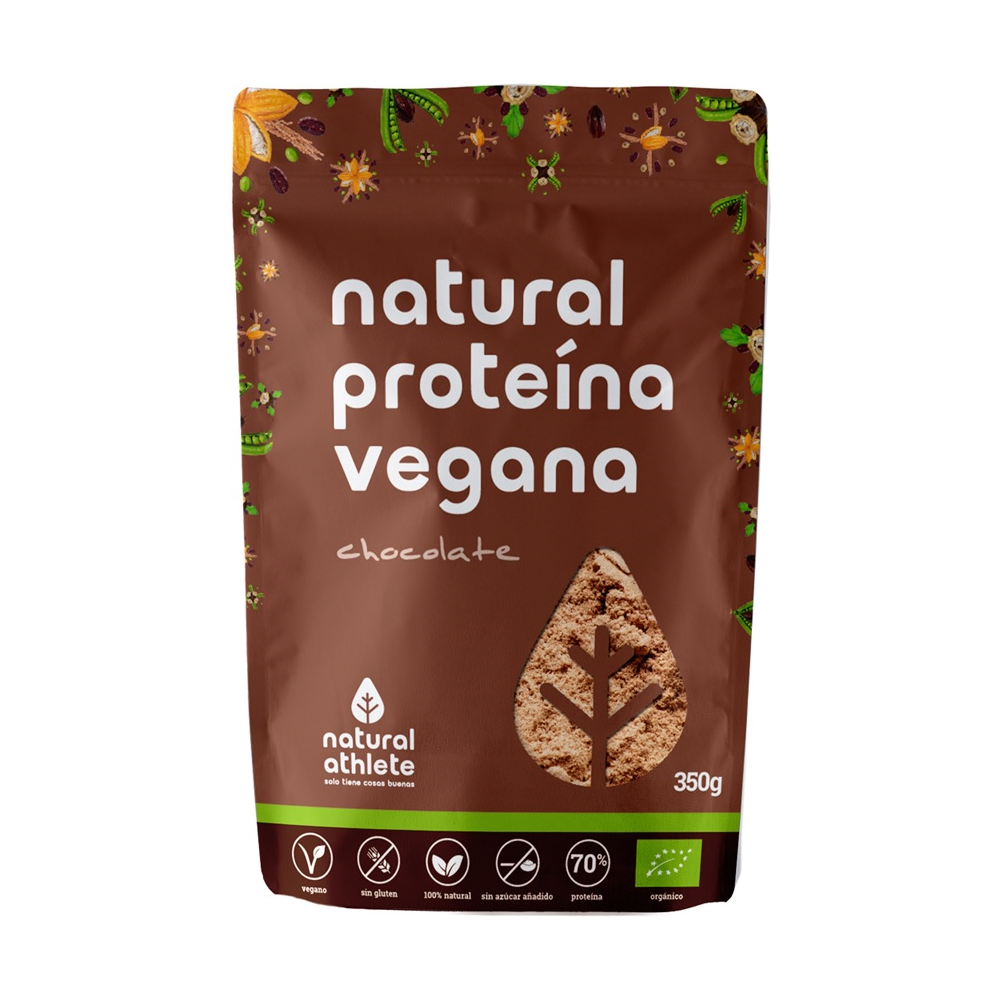 Natural Athlete Proteina Vegana Chocolate Bio 350g