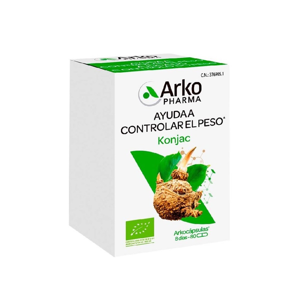 Arkocaps Glucomannan 80 Capsules