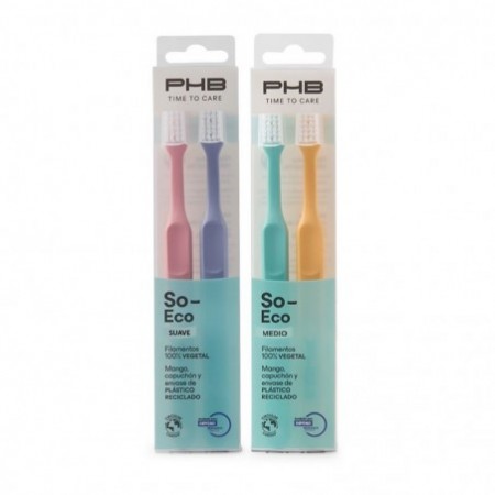 PHB Time To Care Medium Toothbrush 2 Units