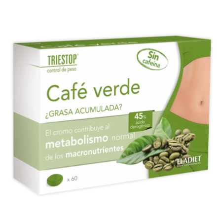 Eladiet Triestop Cafe Verde Sin Cafeina 60 Comp