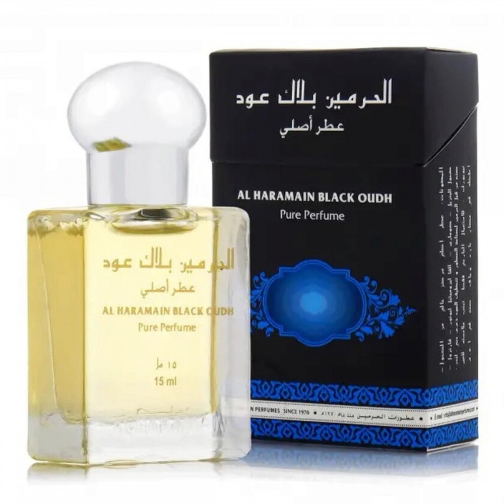 Al Haramain Black Oudh Perfume Puro 15ml