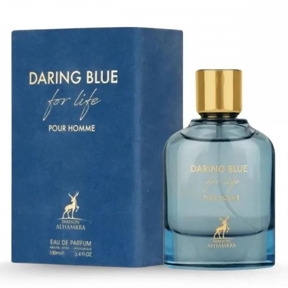 Maison Alhambra Daring Blue For Life Eau De Parfum Pour Homme 100ml Spray