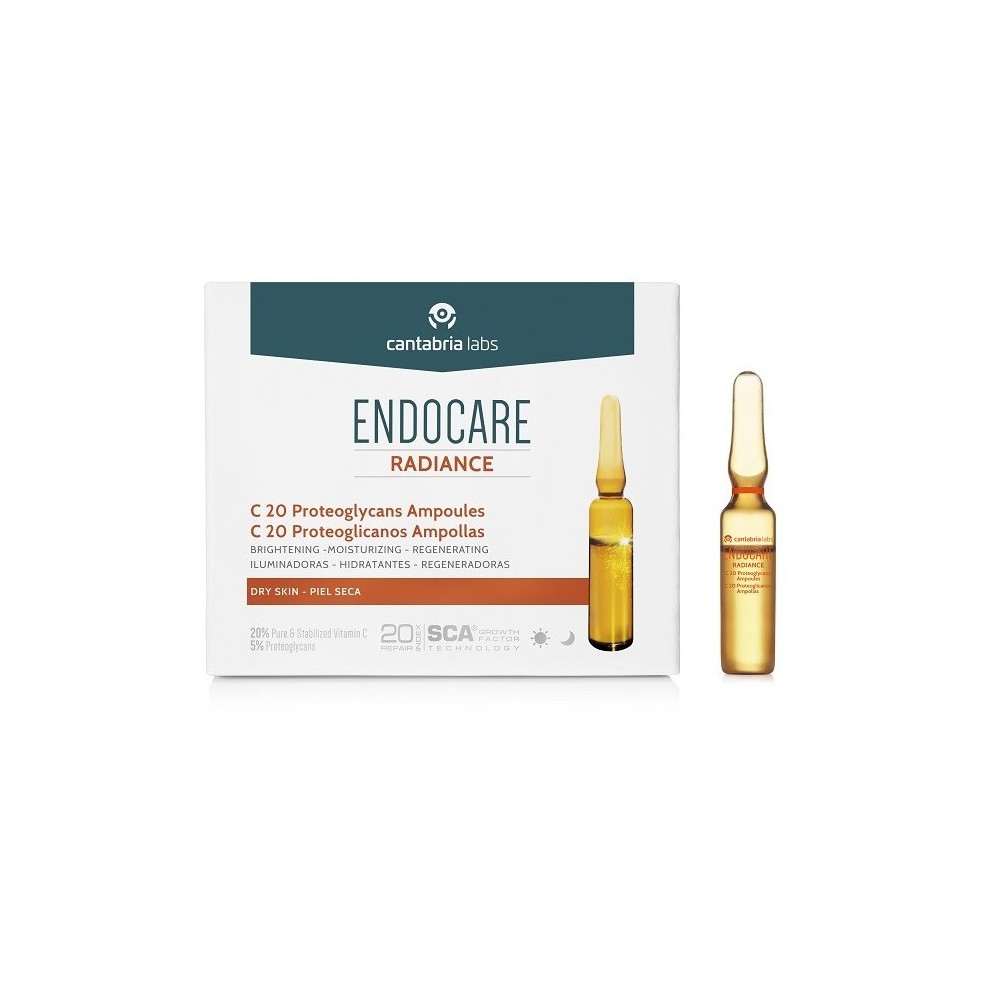 Endocare Radiance C-20 proteoglikanų ampulės 30x2ml