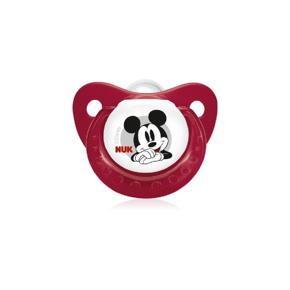 Nuk Chupete Disney Mickey Silicona Talla 1, 0-6 Months, čiulptukas 1 Vnt