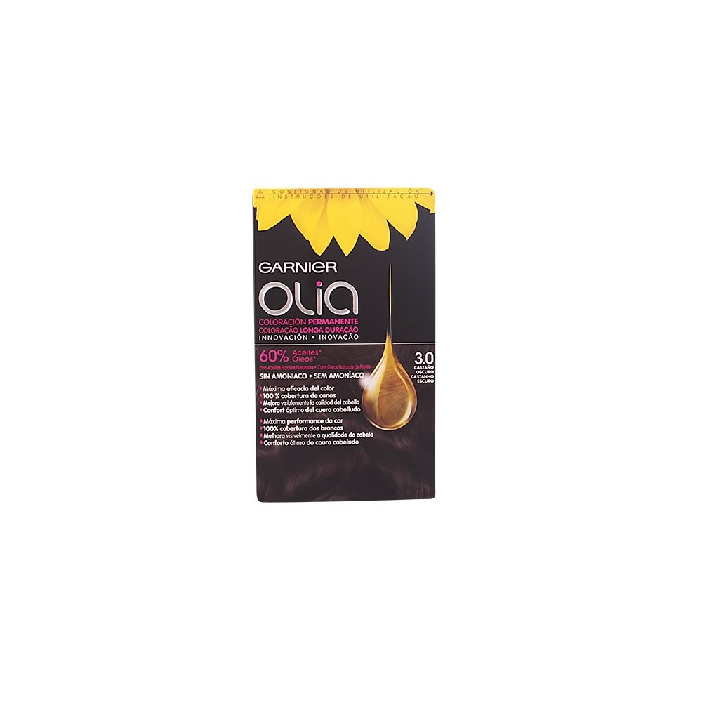 Garnier Olia Permanent Coloring 3,0 Dark Brown  plaukų dažai