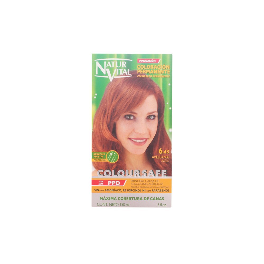 Naturaleza Y Vida Coloursafe Permanent 6.43 Hazelnut 150ml Plaukų dažai