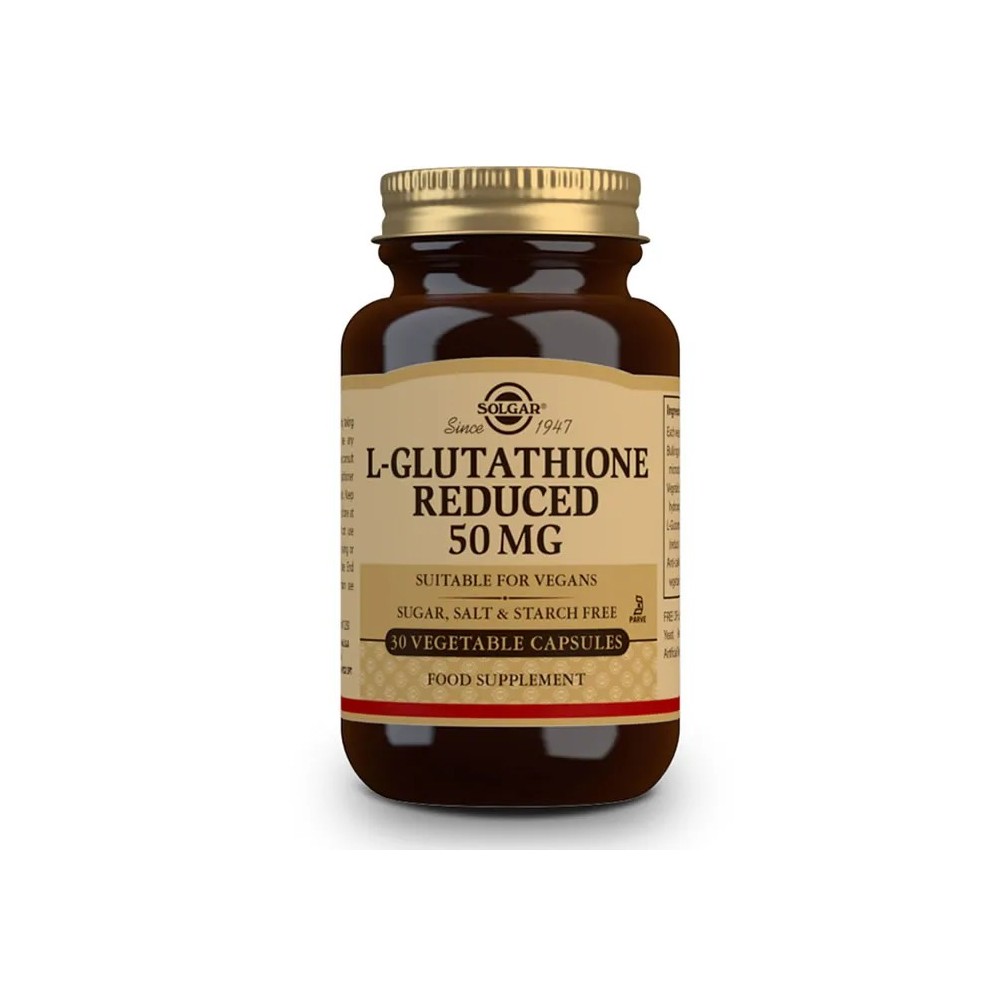 Solgar L-Glutathione 50mg 30 Capsules
