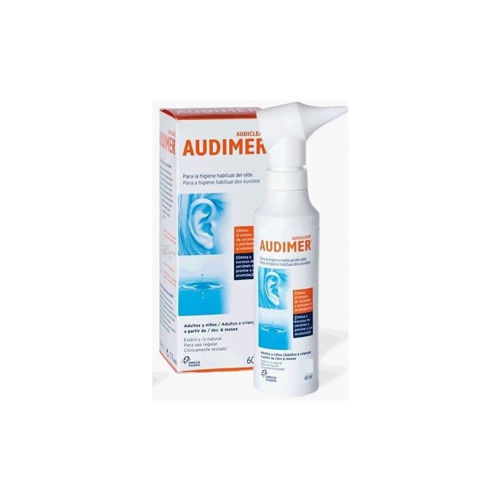 "Audimer Clean Ears"ausų priežiūros priemonė vaikams ir suaugusiems  60ml