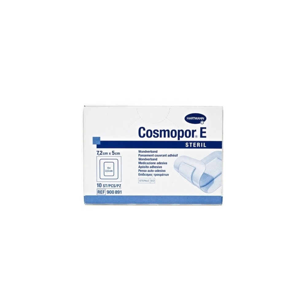 Hartmann Cosmopor E Steril absorbuojantis lipnus tvarstis 7,2X5cm 10 vnt