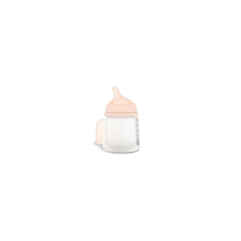 Kūdikių maitinimo buteliukas Suavinex Zero Anti-Colic Bottle Nipple Breastfeeding Silicone Mix 180ml