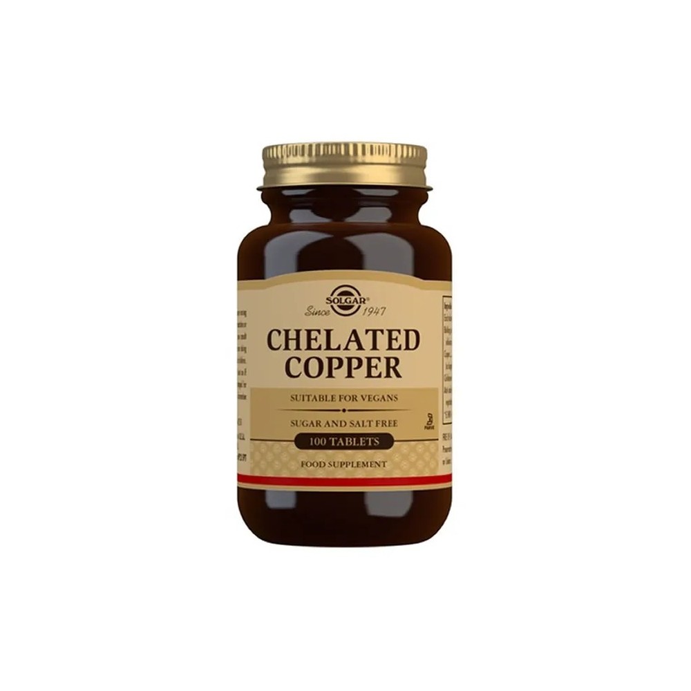 Solgar Chelated Copper 100 Tablets