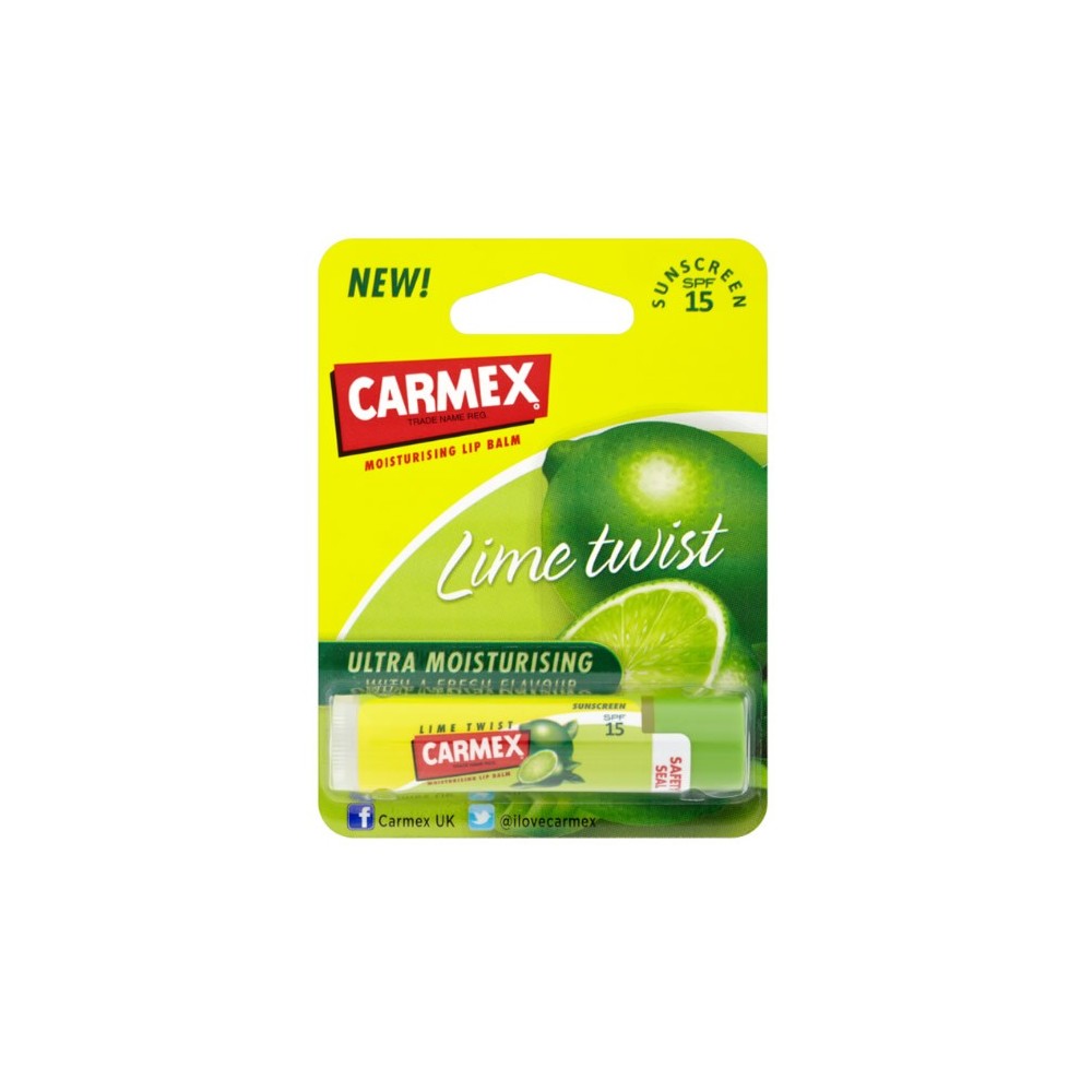 "Carmex Lime Twist Stick" drėkinantis lūpų balzamas 4,25g