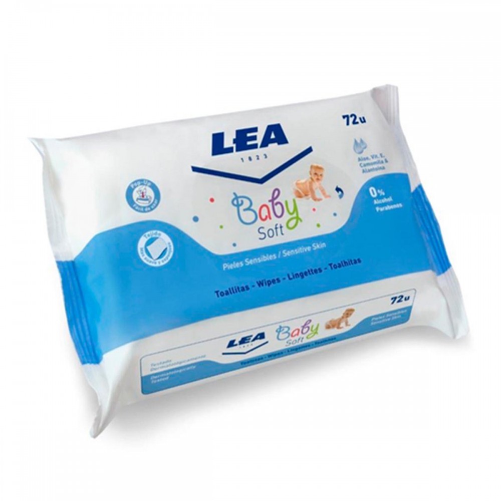 "Lea Baby Soft" jautrios odos servetėlės 72 vnt