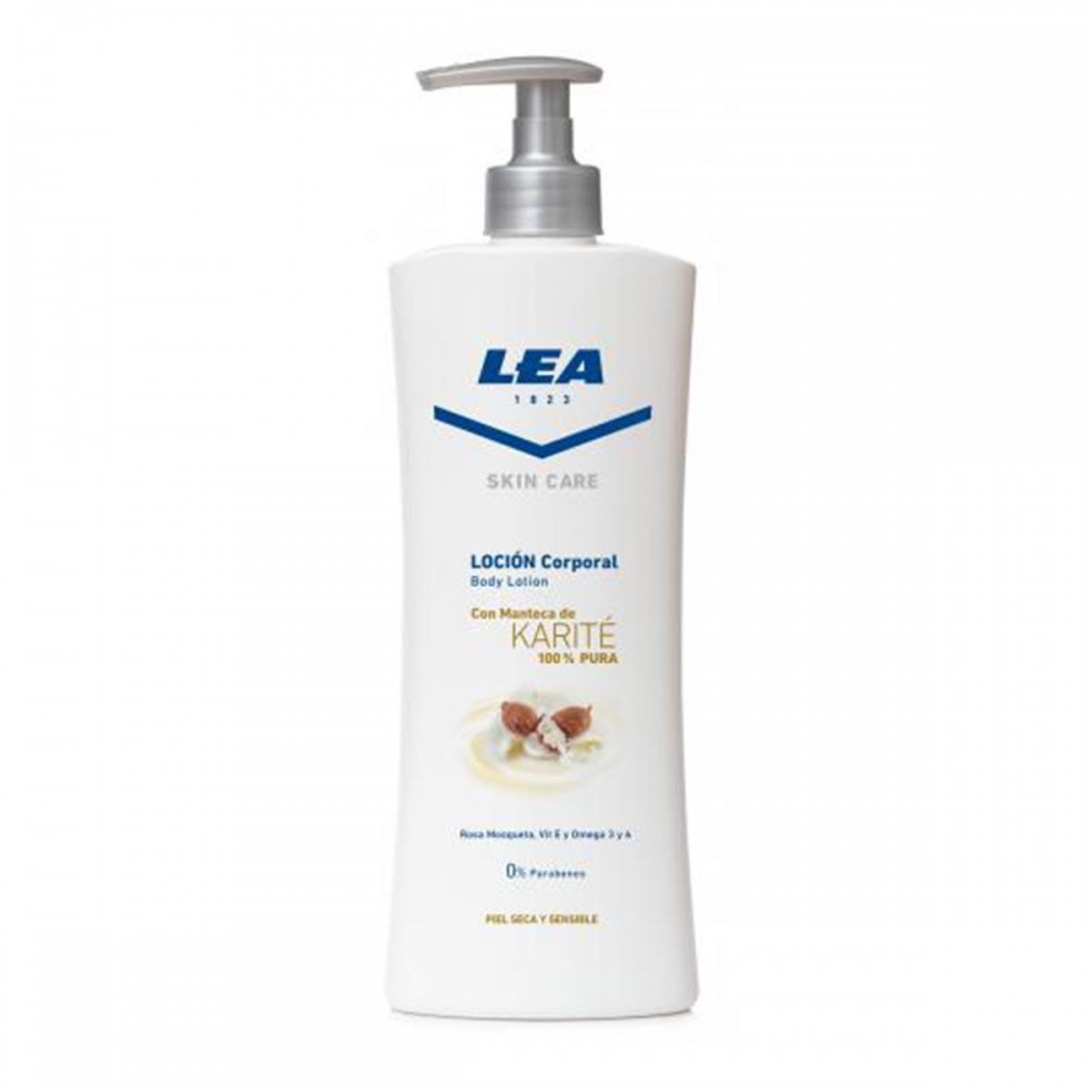 "Lea Skin Care" kūno losjonas su karite sviestu sausai odai 400ml