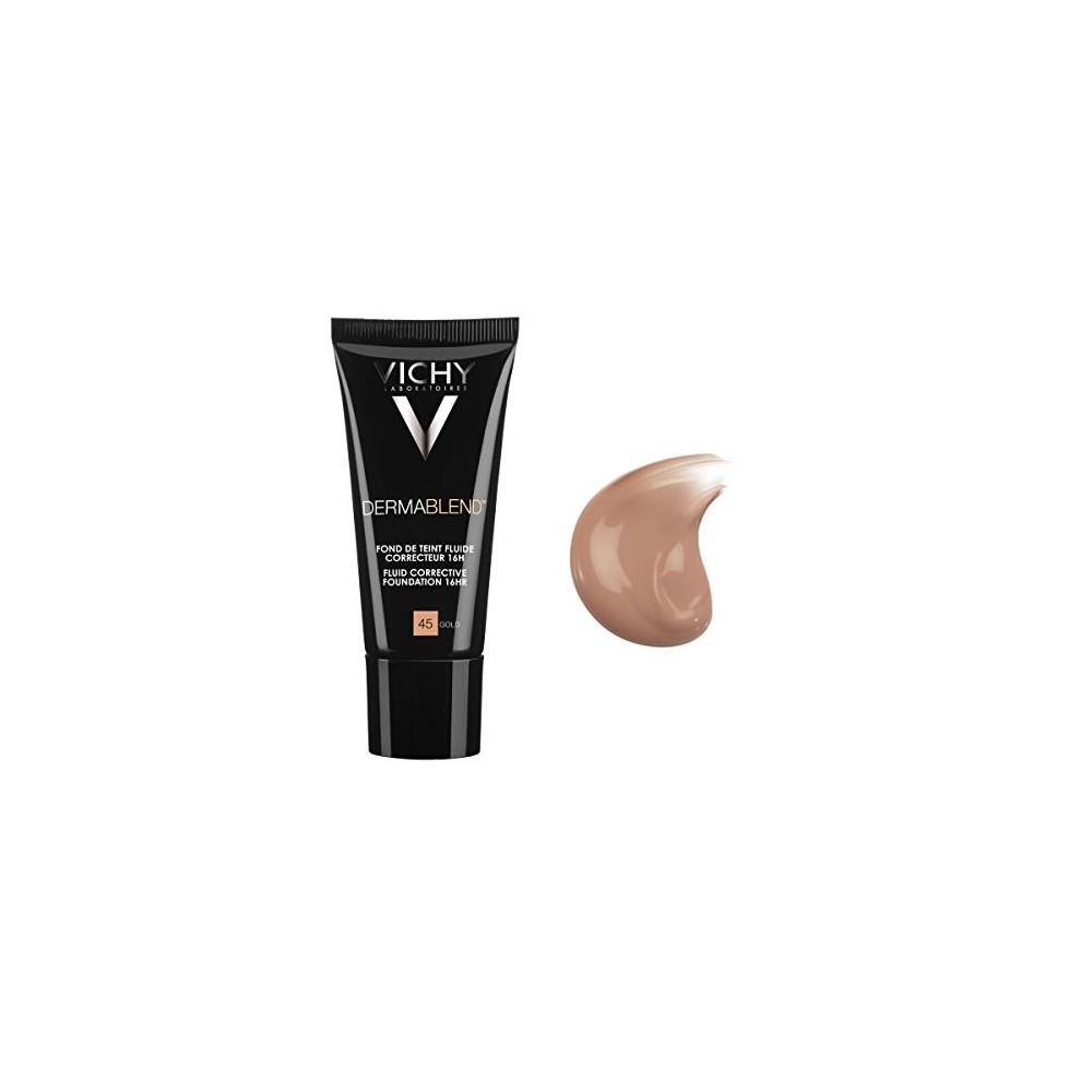 "Vichy Dermablend Corrective Foundation 16h 45 Gold" Pudra 30ml