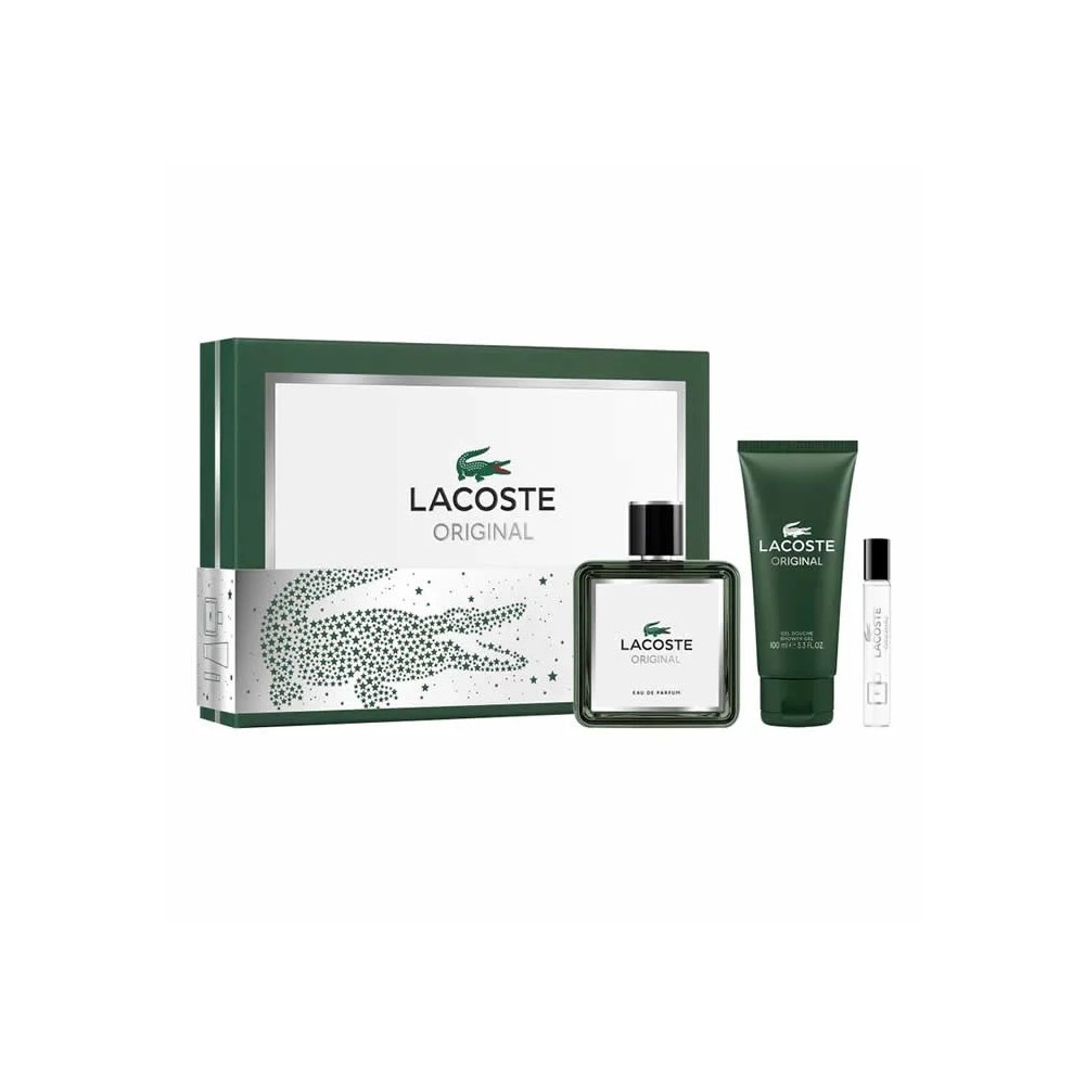 Lacoste Original Eau De Parfum Spray 100ml Set 3 Pieces