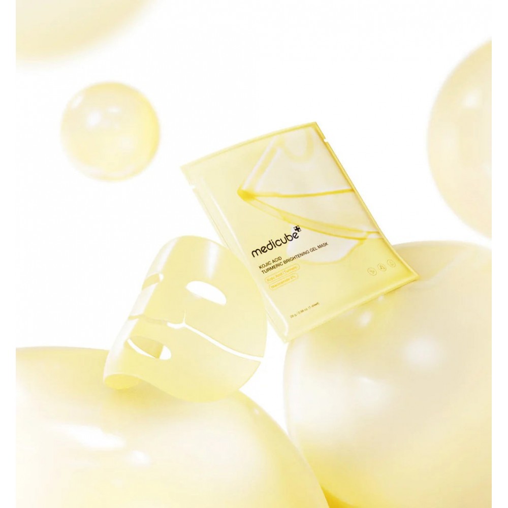Medicube - Kojic Acid Turmeric Brightening Gel Mask - veido kaukė