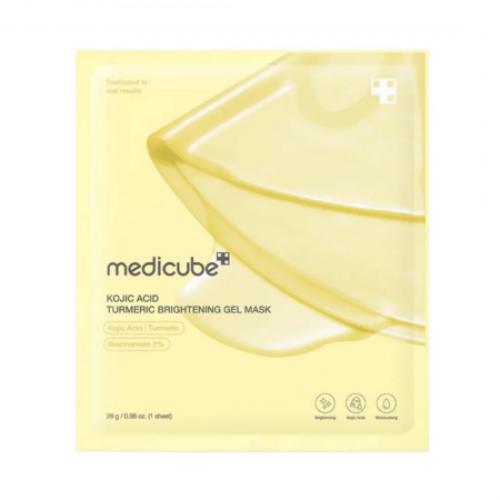 Medicube - Kojic Acid Turmeric Brightening Gel Mask - veido kaukė