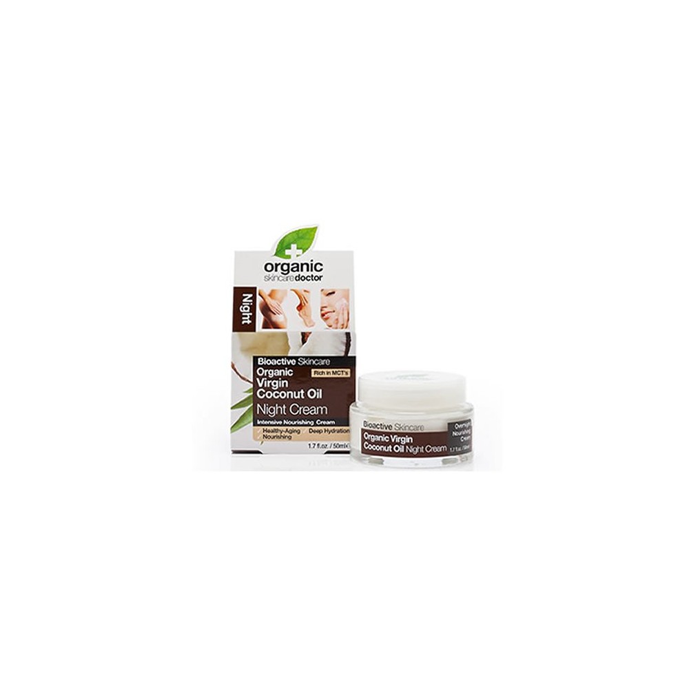 "Dr Organic Virgin Coconut Oil" naktinis kremas 50ml