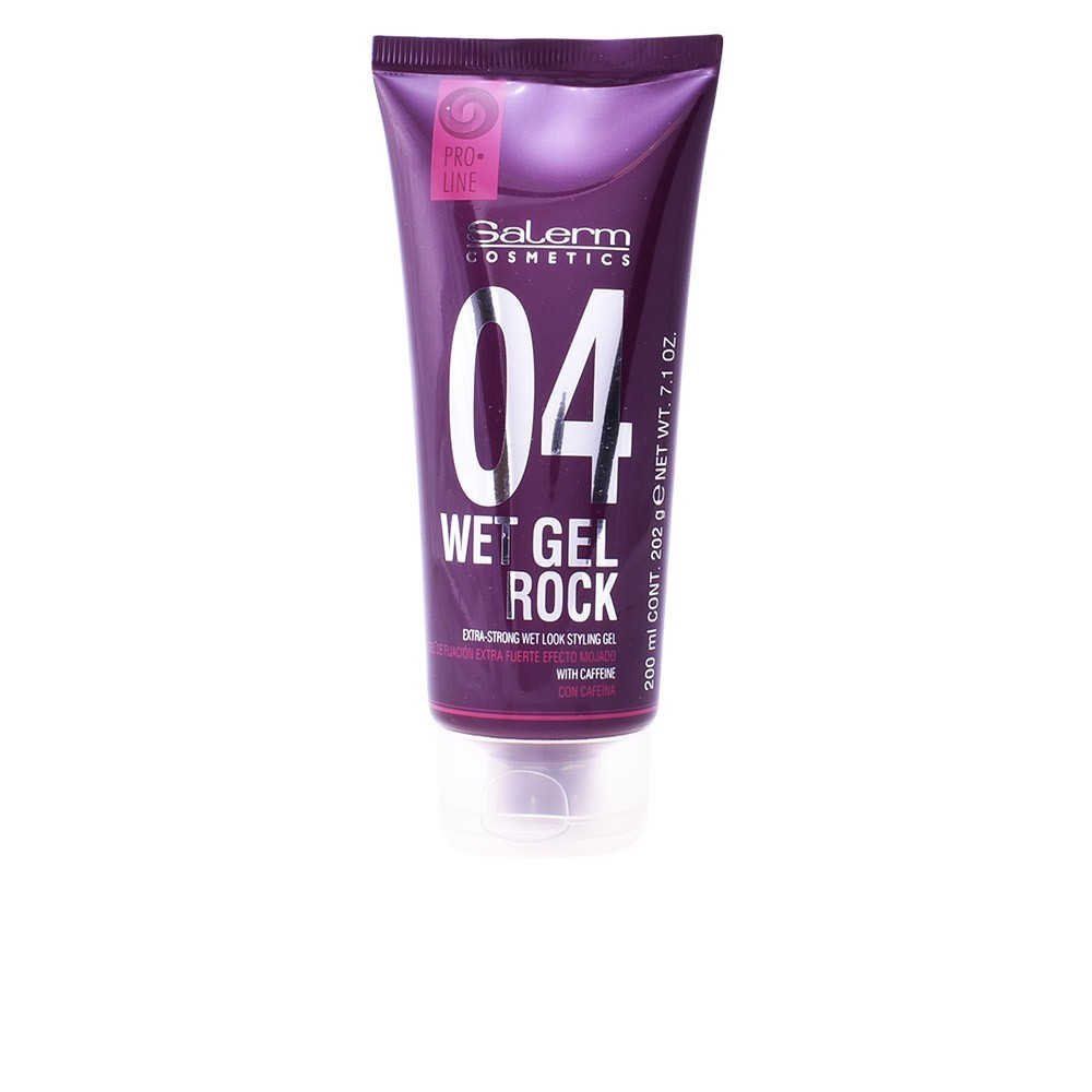 "Salerm Cosmetics" drėgnojo efekto gelis "Rock Extra Strong Wet Look Styling Gel" 200ml