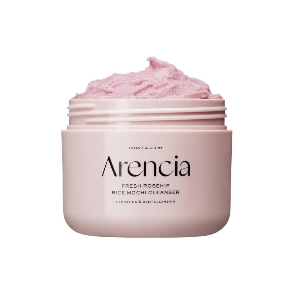 Arencia Rosehip Brightening Rice Mochi Face Cleanser & Daily Scrub - Moisturizing veido prausiklis 120ml