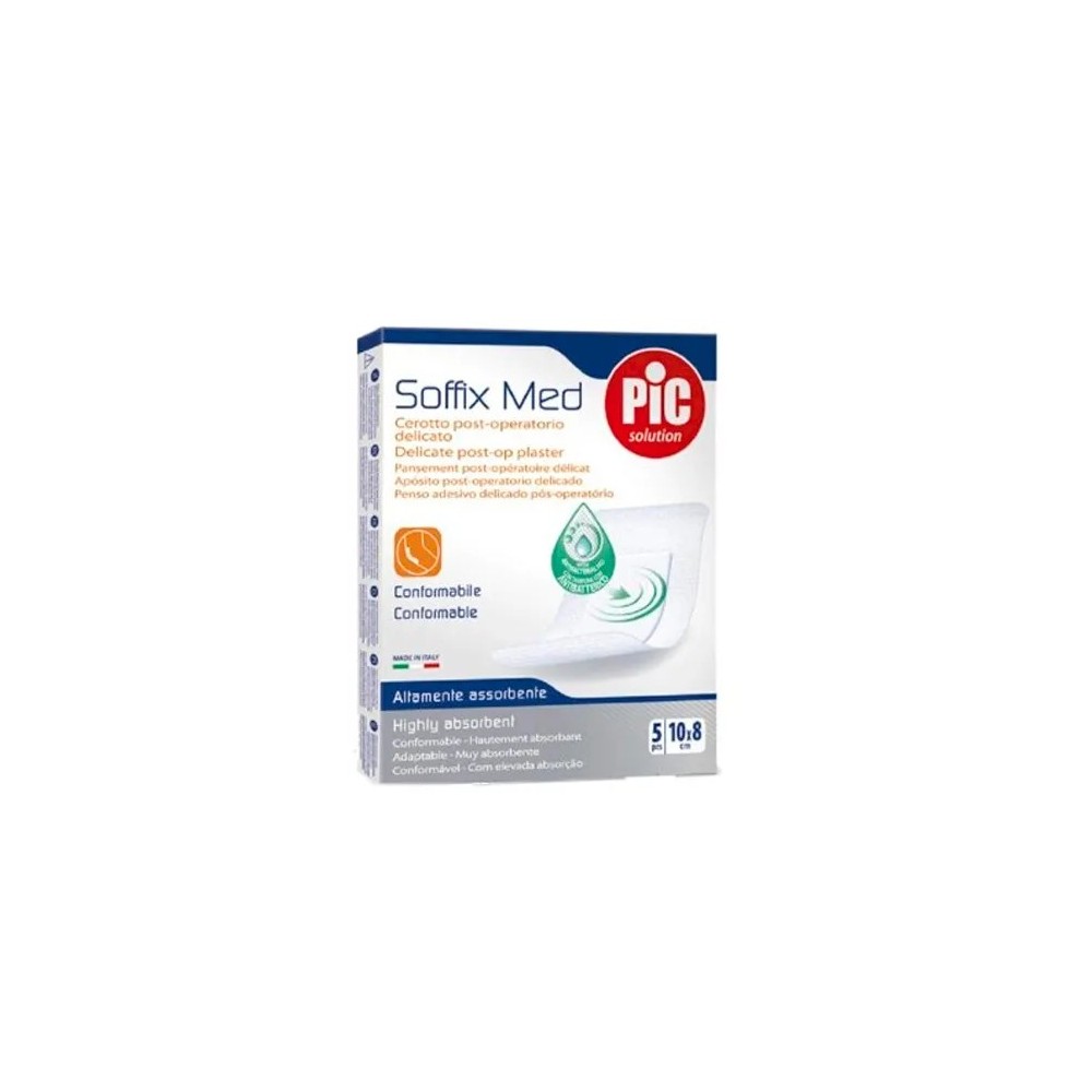 Pic Soffix Med Sterile Dressing 10x8cm 5U 