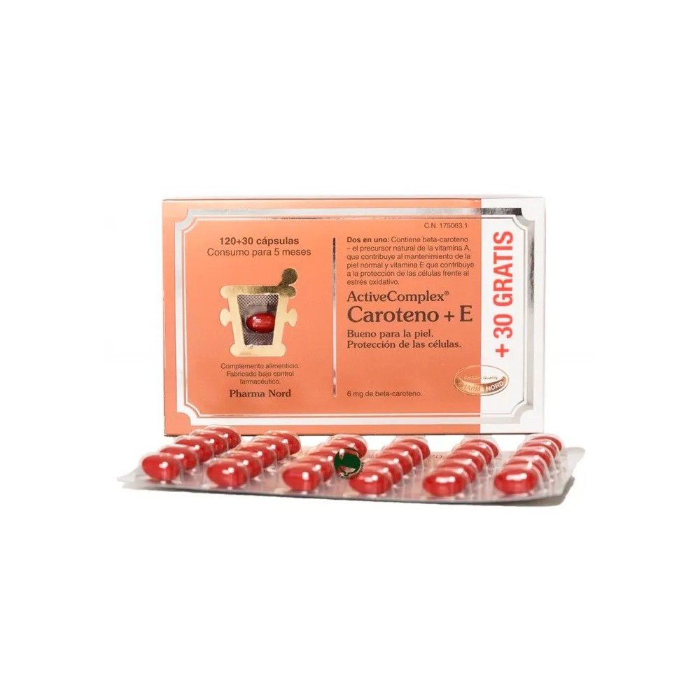Pharma Nord Active Complex Caroteno+ E 120+30 Capsules