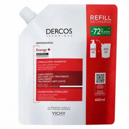 Vichy Dercos Energy+ Stimulating Shampoo Refill 400ml