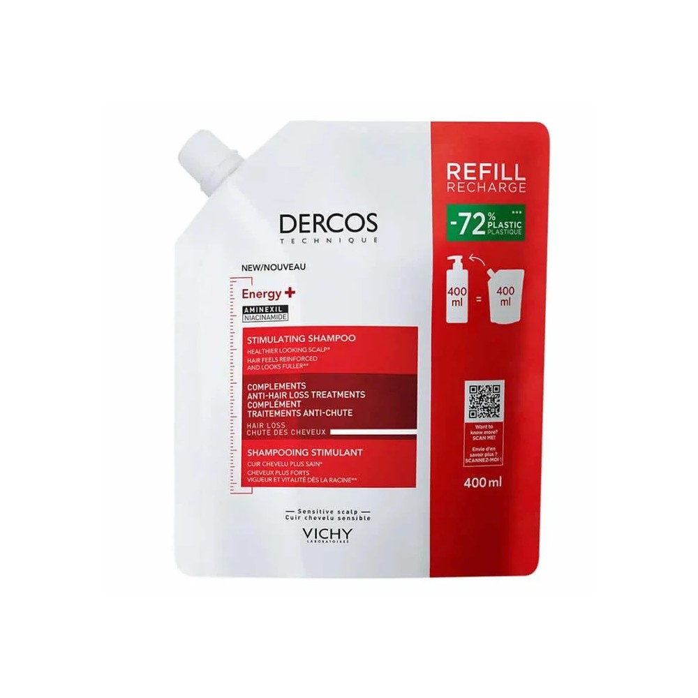 Vichy Dercos Energy+ Stimulating Shampoo Refill 400ml