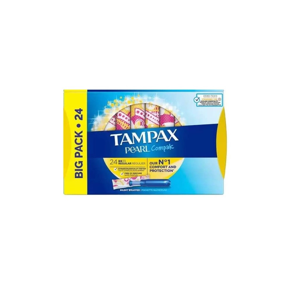 "Tampax Pearl Compak Regular" Tmponai , 24 vnt