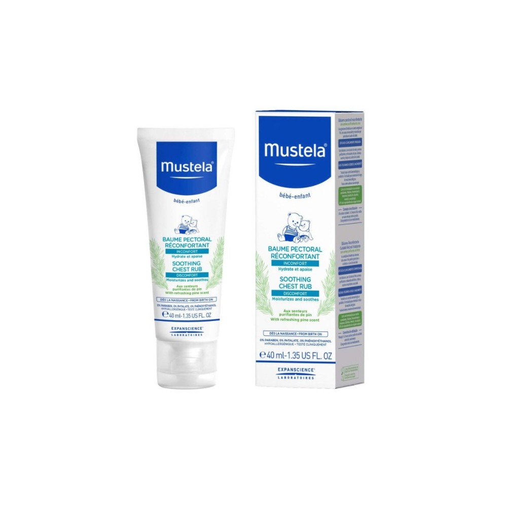 "Mustela" raminamasis krūtinės kremas 40ml
