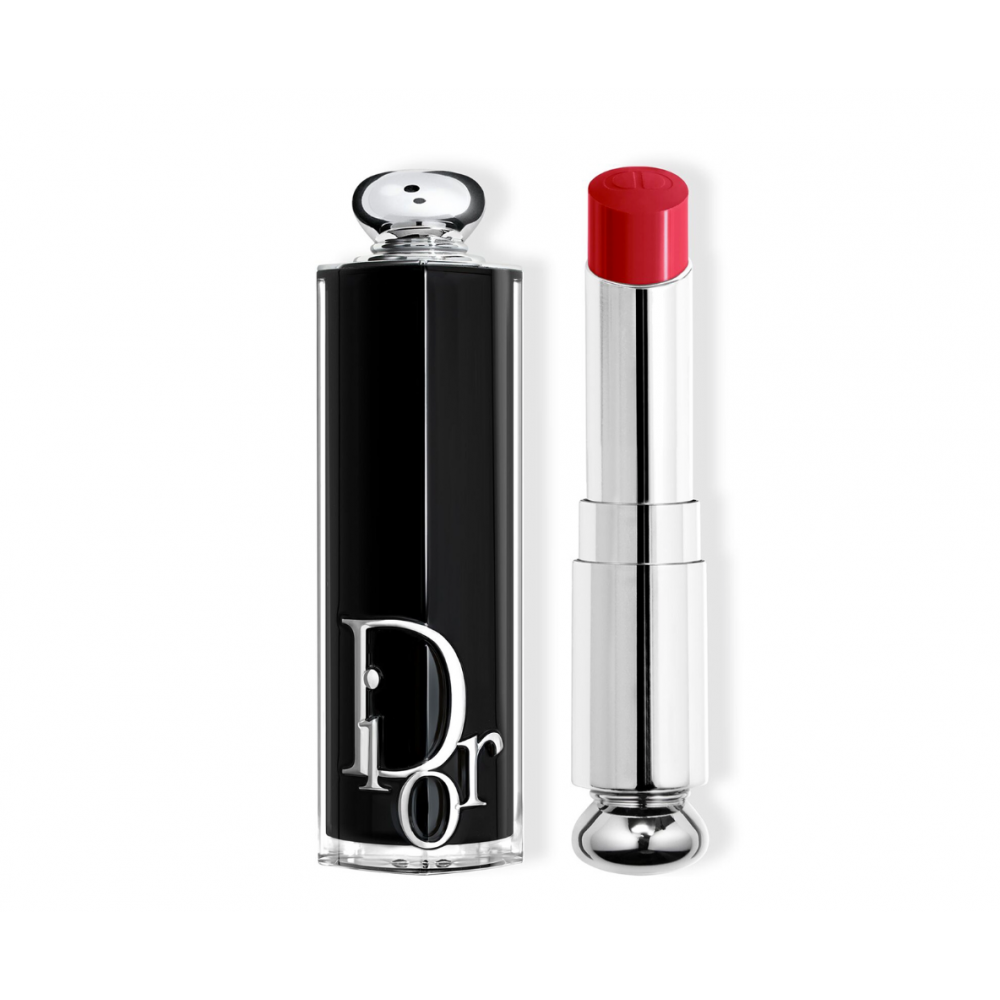 Christian Dior, Addict, Shine, Cream Lipstick, 758, Lady Red, Refillable, 3.2 g