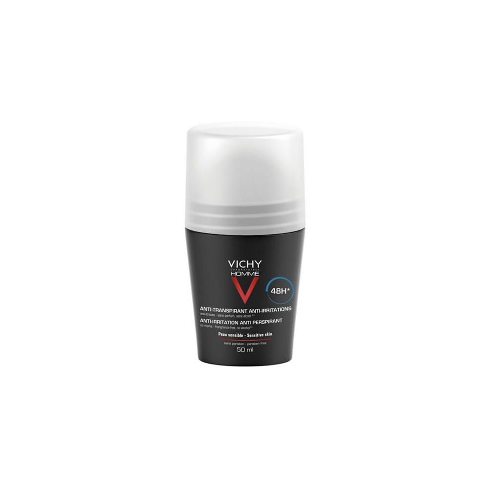 "Vichy Homme" dezodorantas jautriai odai 50ml
