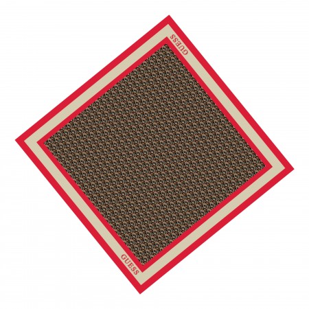 Guess, Silvana, Textile Scarf, Red, 90 x 90, For Women