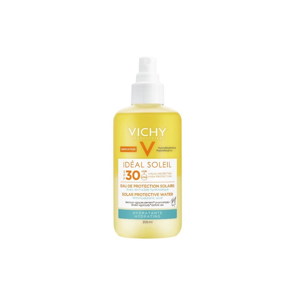 "Vichy Ideal Soleil" apsauginis vanduo nuo saulės, drėkinamasis Spf30 purškiklis 200ml