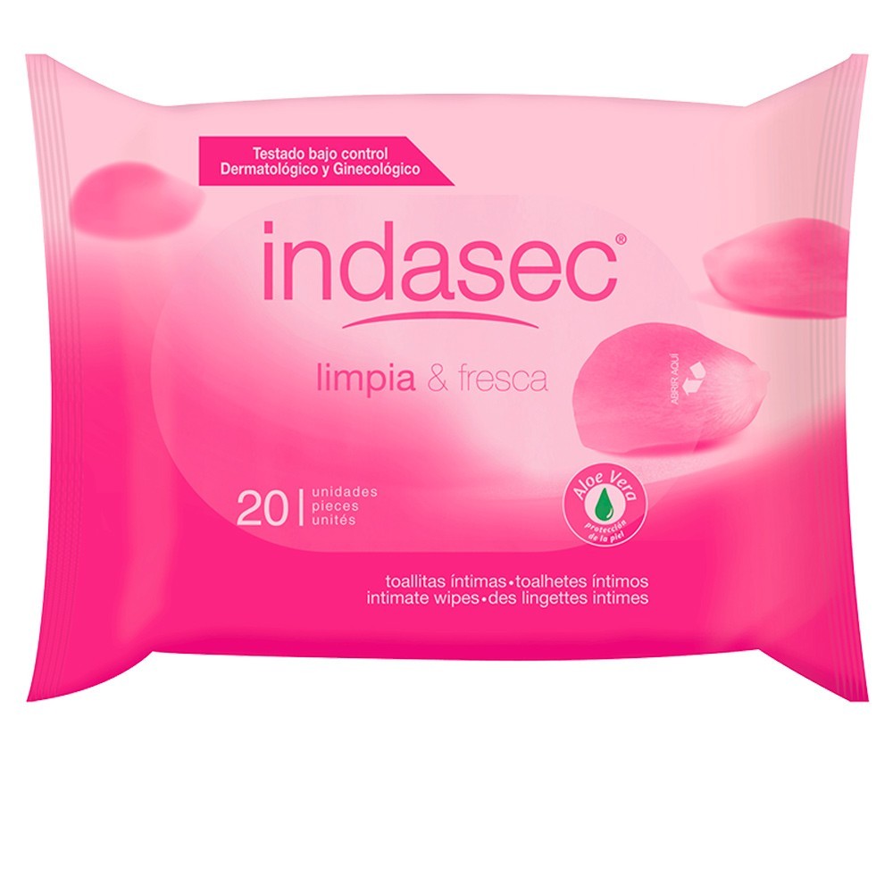 "Indasec Clean And Fresh" intymios higienos  servetėlės 20 vienetų