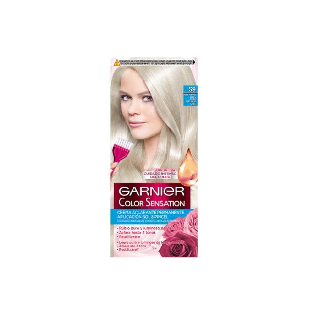 "Garnier Color Sensation S9 Platinum Ash Blonde plaukų dažai