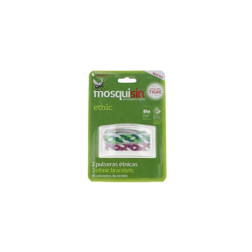 Mosquisin Mosquito Repellent 2 Ethnic Bracelets