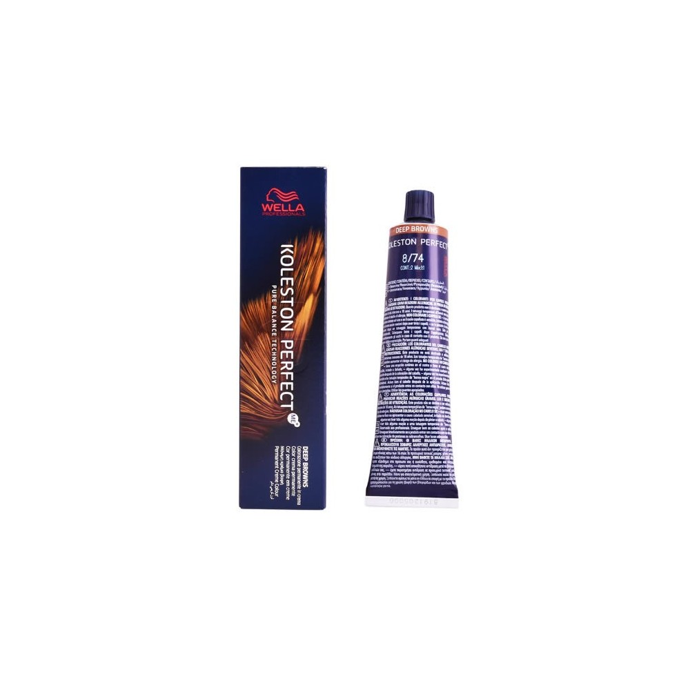 "Wella Koleston Perfect Me+ 8/74 Deep Browns"plaukų dažai   60ml