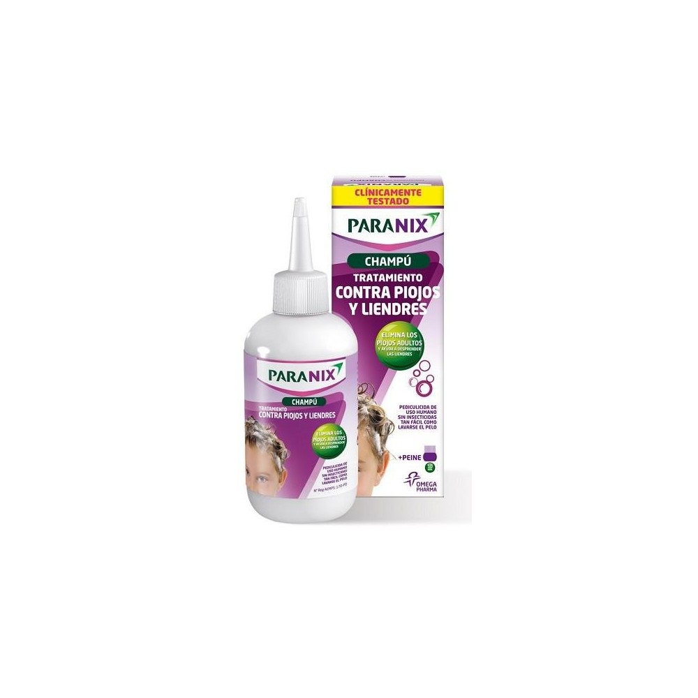 Perrigo Paranix Shampoo Treatment Against Lice and Nits 200ml Comb