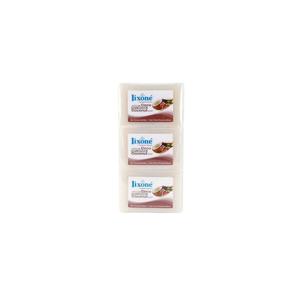 Lixoné Coconut Soap Dry Skin 3x125g